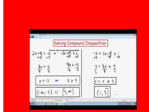How to solve compound inequalities