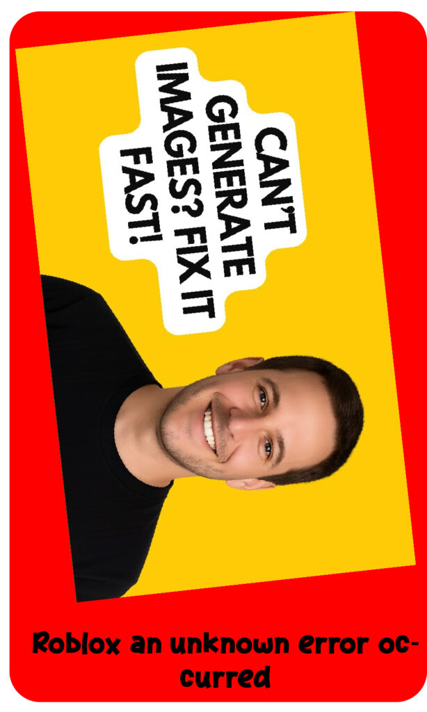 We experienced an error when generating images. tradução